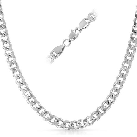 6MM CZ Diamond Clasp Gold Steel Franco Chain