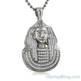 .925 Sterling Silver Mini Pharaoh CZ Pendant