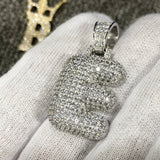 Bubble Initial Letters - .925 Sterling Silver - Rhodium