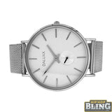 Subdial Steel Mesh Watch White Dial