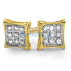 .05ct Diamond Kite Earrings Gold Vermeil