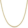 2.5MM Triple Thick Gold Moon Cut Chain 36