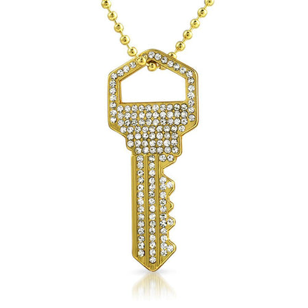 House Key Pendant Gold #3