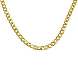 10K Yellow Gold 4MM Diamond Cut Cuban Chain