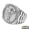 Cherub Angel Diamond Mens Hip Hop Ring