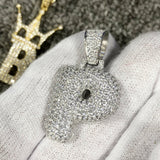 Bubble Initial Letters - .925 Sterling Silver - Rhodium