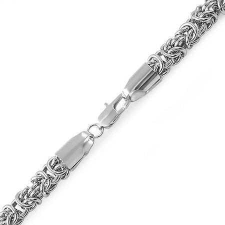 Basket Weave Stainless Steel Bracelet 4MM