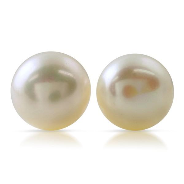 White Freshwater Pearl .925 Sterling Silver Stud Earrings