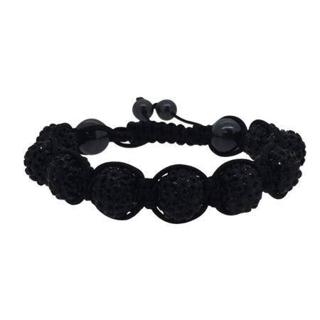 Buddha Lava Rock Black Bead Fashion Bracelet