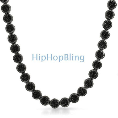 Foxtail Franco Black Chain 3MM Hip Hop Necklace