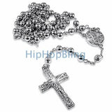 Platinum Style Hip Hop Rosary Necklace