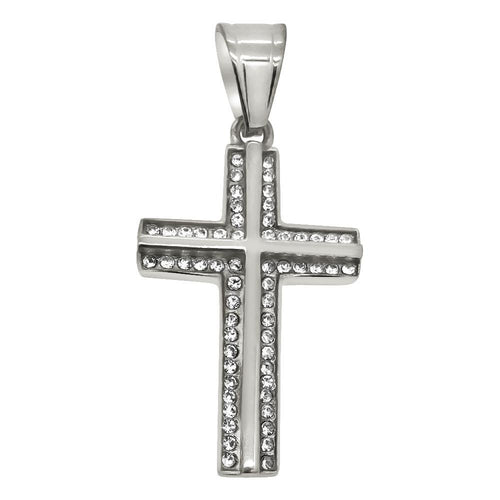 Clean Cross Stainless Steel Pendant