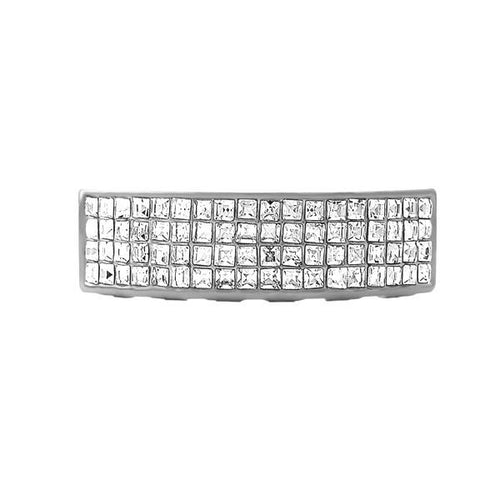 Bling Bling Grillz 4 Row Princess Cut Bottom