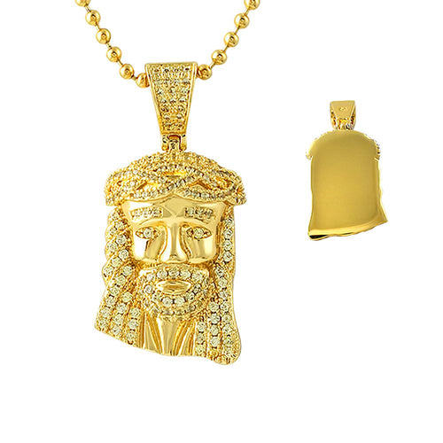 Bling Bling Lemonade Gold Micro Jesus Pendant