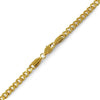 Cuban IP Gold Stainless Steel Bracelet 4MM