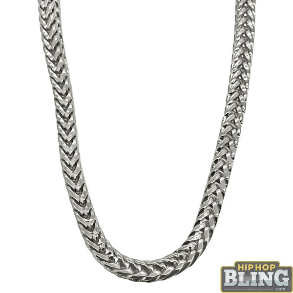 Foxtail Franco 5MM Rhodium Hip Hop Chain