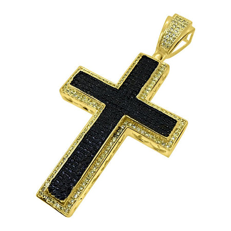 Kite Black & Yellow Super Exotic Iced Out Pendant