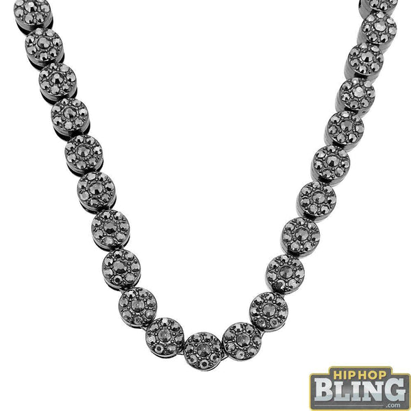 Hematite Black Bling Bling Cluster Chain