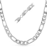 Figaro Stainless Steel Chain Necklace  8MM