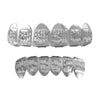 Diamond Cut Grillz Rhodium Classic Set