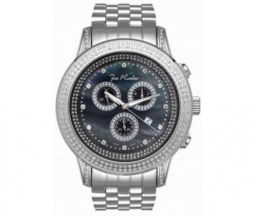 Sicily Joe Rodeo Watch Black Pearl Dial 1.80ct Diamonds