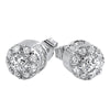 3D Cluster CZ Bling Bling Earrings Micro Pave