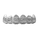 Diamond Cut Grillz Rhodium Classic Top