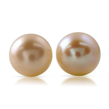 White Freshwater Pearl .925 Sterling Silver Stud Earrings