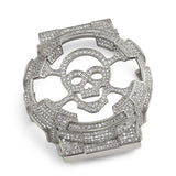 Custom Skull CZ Rhodium Case for Casio G Shock GA100