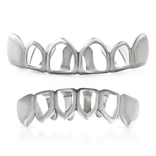 Hip Hop Grillz 4 Open Teeth Set