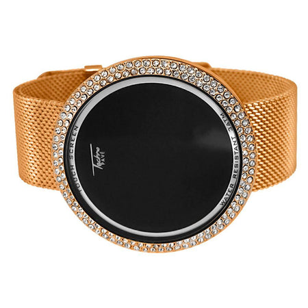 6.00 Carat Triple Diamond Bezel & Band IceTime Gold Watch