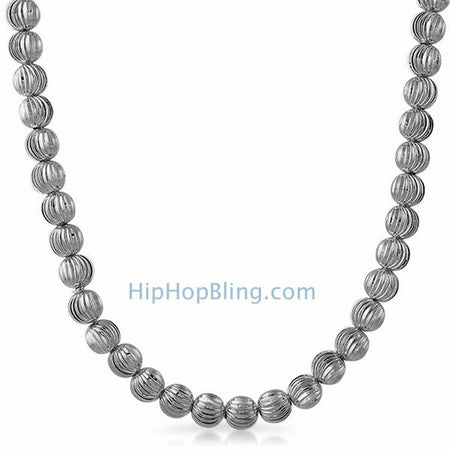 3mm Foxtail Franco Rhodium Hip Hop Chain