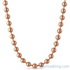 8MM Rose Gold Bead Chain Necklace
