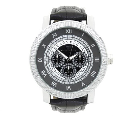 6 Row Bling Bling Techno Pave Watch