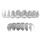 Grillz 8 Tooth Rhodium Teeth Set