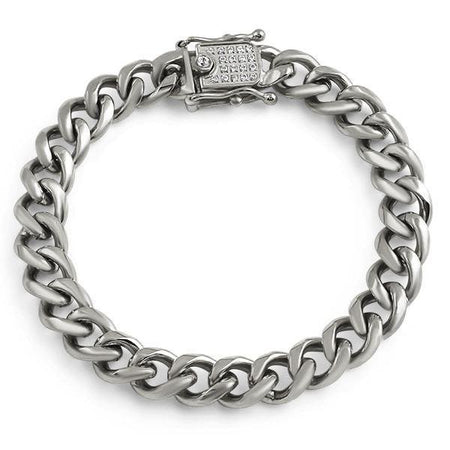 Buddha Black Leather Stainless Steel Bracelet