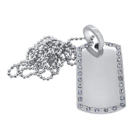 Double Iced Out Lab Ruby Gem Pendant