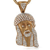 Rose Bling Bling Big 3D Jesus Piece