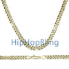 Cuban Concave 8mm 24 Inch Gold Plated Hip Hop Chain