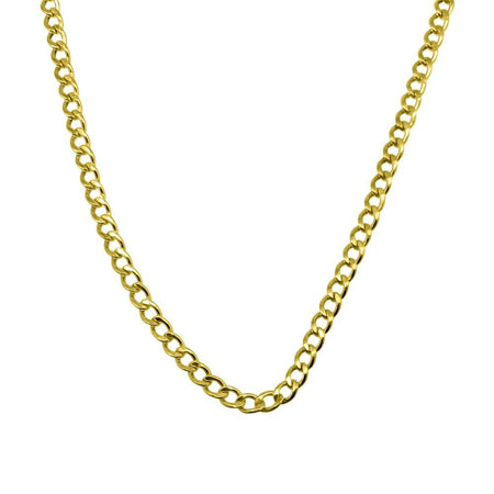 .925 Silver 4MM CZ Bling Tennis Chain Gold