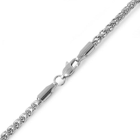 6MM Miami Cuban Steel Bracelet Triple Lock