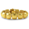 Gold Metal Gem Illusion Bracelet