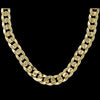 Cuban Concave 10mm 30 Inch Gold Plated Hip Hop Chain Necklace