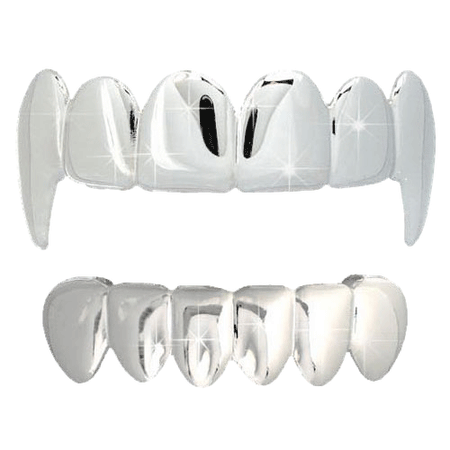 BLACK / CLEAR Double Bar SILVER Iced Out Grillz Hip Hop Bling Grills BOTTOM
