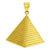 Gold Egyptian Pyramid Stainless Steel Pendant