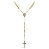 Rosary Necklace Gold Stainless Steel