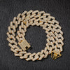 Yellow Gold 20MM Sharp Cuban Bling Bling Chain