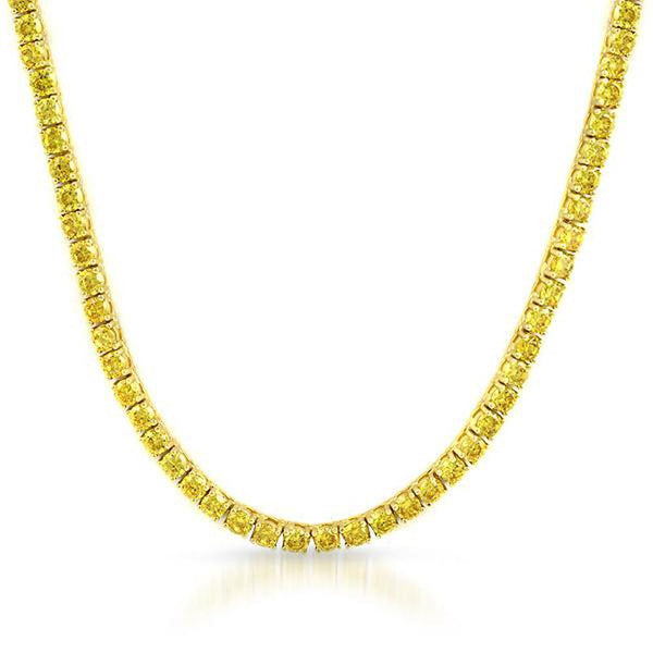 1 Row 3MM CZ Bling Bling Lemonade Tennis Chain