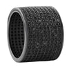 9 Row 360 Eternity Black Bling Bling Ring