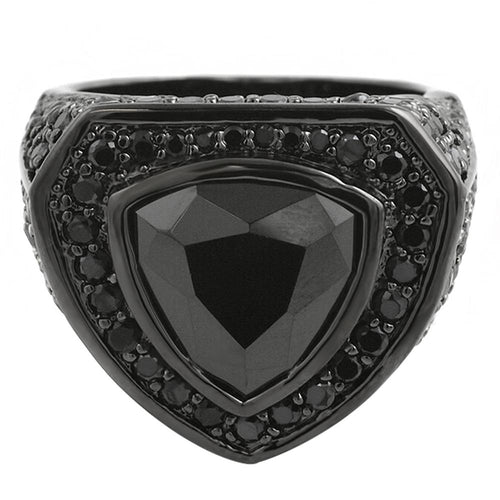 Trillion Black CZ Micro Pave Custom Hip Hop Ring